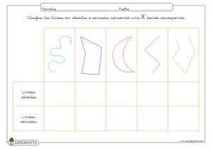 Marcar las líneas abiertas o cerradas