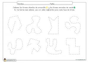 Colorear líneas abiertas y cerradas