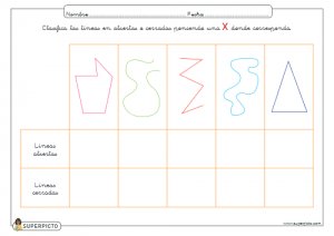 Marcar las líneas abiertas o cerradas