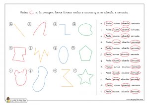 curva con diseños de líneas rectas