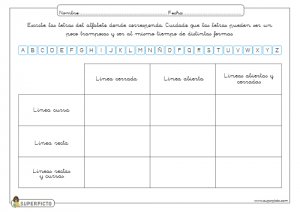 Identificar líneas cerradas, abiertas, rectas o curvas