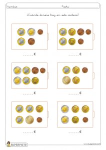 Cálculo con monedas y billetes