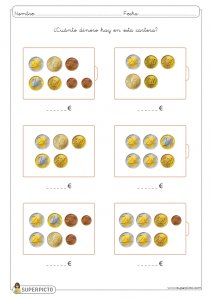 Cálculo con monedas y billetes