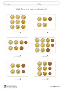 Cálculo con monedas y billetes