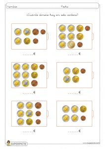 Cálculo con monedas y billetes