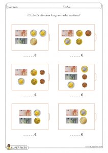 Cálculo con monedas y billetes