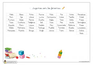 Jugar con los fonemas