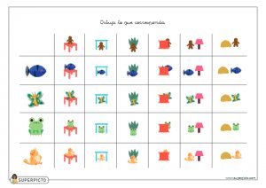 Dibujar lo que corresponda