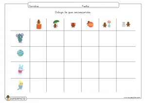 Dibujar lo que corresponda