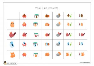 Dibujar lo que corresponda