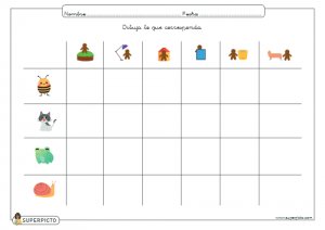 Dibujar lo que corresponda