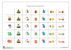 Dibujar lo que corresponda