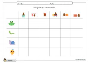 Dibujar lo que corresponda