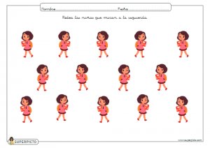 Rodear las niñas que miran a la izquierda