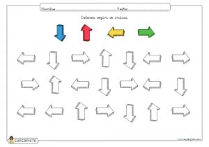 Colorear según se indica