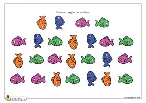 Colorear según se indica