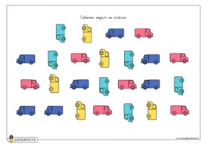 Colorear según se indica