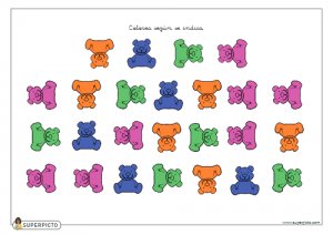 Colorear según se indica