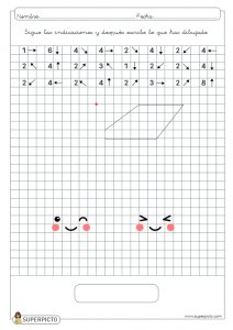 Seguir las indicaciones y después escribir lo que se ha dibujado (cerezas)