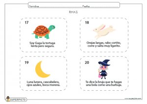 Rimas cortas para niños