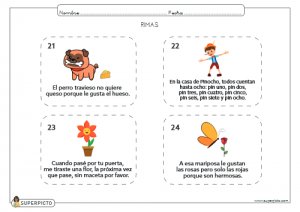 Rimas cortas para niños