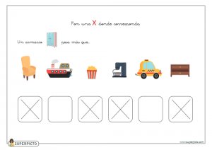 Poner X en los conceptos que pesan más