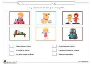 Leer y colorear con el color que corresponda (minúsculas)