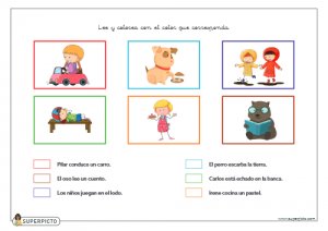 Leer y colorear con el color que corresponda (minúsculas)