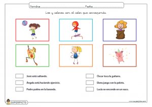 Leer y colorear con el color que corresponda (minúsculas)