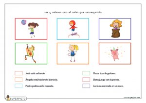 Leer y colorear con el color que corresponda (minúsculas)