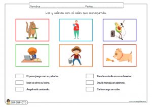 Leer y colorear con el color que corresponda (minúsculas)