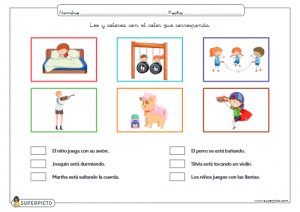 Leer y colorear con el color que corresponda (minúsculas)