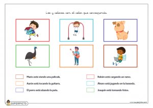 Leer y colorear con el color que corresponda (minúsculas)