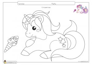 Dibujos de unicornios para colorear e imprimir