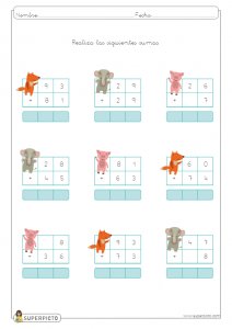 Sumas con llevadas de dos cifras