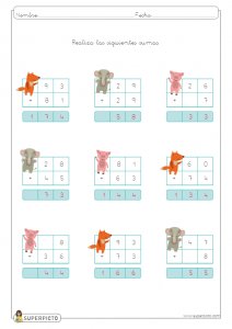 Sumas con llevadas de dos cifras