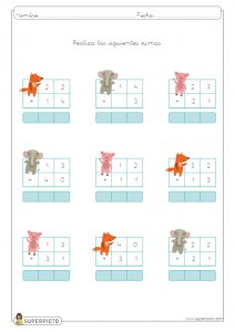 Sumas sin llevadas de dos cifras