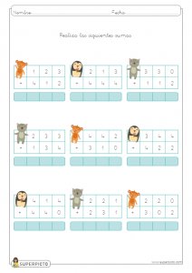 Sumas sin llevadas de tres cifras