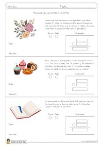 Problemas sencillos con una operación