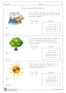Problemas sencillos con una operación