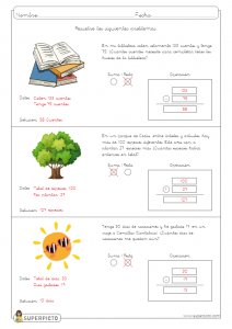 Problemas sencillos con una operación