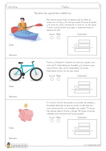 Problemas sencillos con una operación