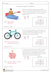 Problemas sencillos con una operación