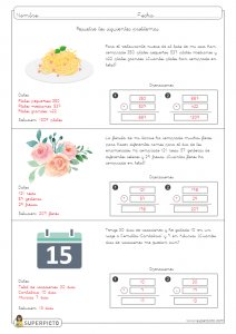 Problemas sencillos con dos operaciones