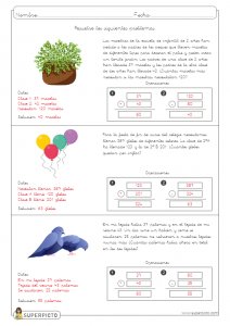 Problemas sencillos con dos operaciones