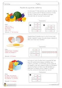 Problemas sencillos con dos operaciones
