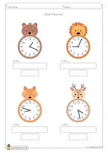 Escribir/leer la hora en relojes analógicos