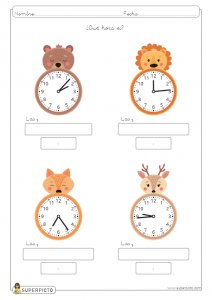 Escribir/leer la hora en relojes analógicos