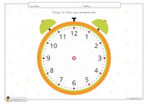 L juego sobre relojes mudos . Modelos analógico y digital.