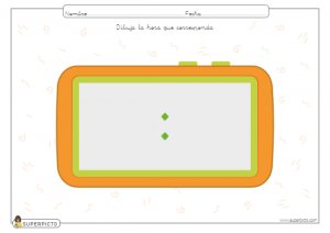 L juego sobre relojes mudos . Modelos analógico y digital.